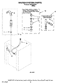 WATER SYSTEM PARTS Diagram and Parts List for MGT3800TW0  Maytag Washer Dryer Combo