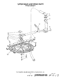 UPPER WASH AND RINSE Diagram and Parts List for KUDA220T1  KitchenAid Dishwasher