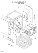 OVEN CHASSIS Diagram and Parts List for KESS300BAL0  KitchenAid Range