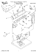 SECTION Diagram and Parts List for 3LER5436EQ1  Whirlpool Dryer