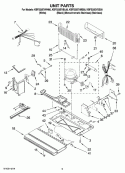 UNIT PARTS Diagram and Parts List for KBFS25EVMS00  KitchenAid Refrigerator