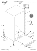 CABINET, LITERATURE Diagram and Parts List for IEV150NXEW2  Whirlpool Refrigerator