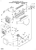 ICEMAKER, LIT/OPTIONAL Diagram and Parts List for 4YED22PWAW00  Whirlpool Refrigerator