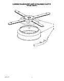 LOWER WASHARM AND STRAINER Diagram and Parts List for KUDB22HT1  KitchenAid Dishwasher