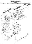 ICEMAKER PARTS, OPTIONAL PARTS (NOT INCLUDED) Diagram and Parts List for GD5NVAXSB03  Whirlpool Refrigerator