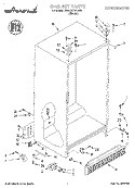 CABINET Diagram and Parts List for 7MED20TWDN00  Whirlpool Refrigerator