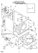 SECTION Diagram and Parts List for LER7646AQ1  Whirlpool Dryer