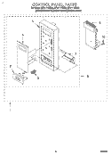 CONTROL PANEL Diagram and Parts List for MT4111XBG0  Whirlpool Microwave