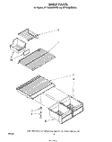 SHELF Diagram and Parts List for ET18JMXMWR0  Whirlpool Refrigerator