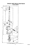 BRAKE AND DRIVE TUBE Diagram and Parts List for LA5300XPW4  Whirlpool Washer