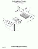 FREEZER DOOR PARTS Diagram and Parts List for GI6SDRXXY05  Whirlpool Refrigerator