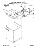 TOP AND CABINET, LIT/OPTIONAL Diagram and Parts List for LSC8244BW0  Whirlpool Washer