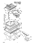 SHELF, OPTIONAL Diagram and Parts List for ST18PKXJW01  Whirlpool Refrigerator