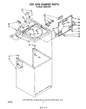 TOP AND CABINET , LITERATURE AND OPTIONAL Diagram and Parts List for LA5591XPW4  Whirlpool Washer