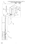 POWERSCREW AND RAM Diagram and Parts List for GC900QPGQ0  Whirlpool Trash Compactor
