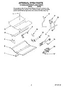 INTERNAL OVEN PARTS Diagram and Parts List for JGW8130DDB12  Jenn-Air Range