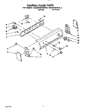 CONTROL PANEL Diagram and Parts List for KAWE560WAL3  KitchenAid Washer