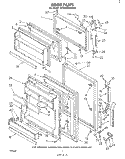 DOOR Diagram and Parts List for ET18MK2LWR0  Whirlpool Refrigerator