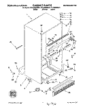 CABINET Diagram and Parts List for KTLS25QDWH01  KitchenAid Refrigerator