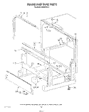 FRAME AND TANK Diagram and Parts List for KUDI21DS2  KitchenAid Dishwasher