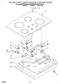 BURNER BOX, GAS VALVES, AND SWITCHES Diagram and Parts List for KDDT207BBL6  KitchenAid Range