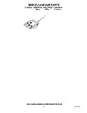 MISCELLANEOUS PARTS OPTIONAL PARTS Diagram and Parts List for 7DU920PWKQ0  Whirlpool Dishwasher