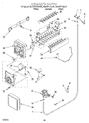 ICEMAKER, LIT/OPTIONAL Diagram and Parts List for KSRS27QGWH01  KitchenAid Refrigerator