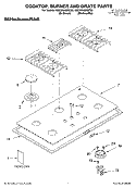 Part Location Diagram of 4456467 Whirlpool TRIM-CKTOP