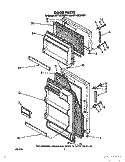 DOOR Diagram and Parts List for ET14CCRWW01  Whirlpool Refrigerator