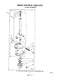 BRAKE AND DRIVE TUBE Diagram and Parts List for LA7700XPW3  Whirlpool Washer