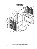 CABINET PARTS Diagram and Parts List for 1ADM202XX0  Whirlpool Dehumidifier