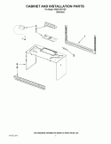 CABINET AND INSTALLATION PARTS Diagram and Parts List for WMH1164XVS0  Whirlpool Microwave