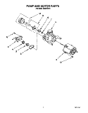 PUMP AND MOTOR Diagram and Parts List for DU8016XX4  Whirlpool Dishwasher