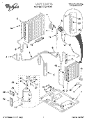 UNIT, LITERATURE Diagram and Parts List for 4XACM10DD0  Whirlpool Air Conditioner