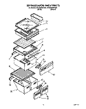 REFRIGERATOR SHELF Diagram and Parts List for 4ED22DWXTF00  Whirlpool Refrigerator