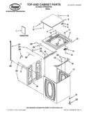 Part Location Diagram of W10062981 Whirlpool ENERGY GUIDE