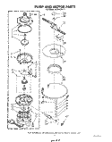 PUMP AND MOTOR Diagram and Parts List for DU3000XR1  Whirlpool Dishwasher