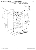 CABINET PARTS Diagram and Parts List for KBCA06XPBL01  KitchenAid Refrigerator