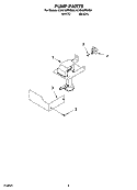 PUMP PARTS Diagram and Parts List for KUIS15PRHW6  KitchenAid Ice Maker