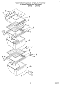 REFRIGERATOR SHELF Diagram and Parts List for TS22AQXGW02  Whirlpool Refrigerator