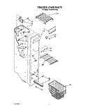 FREEZER LINER Diagram and Parts List for RS25AWXVW02  Roper Refrigerator