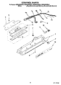 CONTROL PARTS Diagram and Parts List for KSRS25RVBL01  KitchenAid Refrigerator