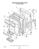 REFRIGERATOR DOOR Diagram and Parts List for ET18DKXTF02  Whirlpool Refrigerator
