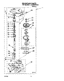 GEARCASE Diagram and Parts List for LA8860XWQ0  Whirlpool Washer
