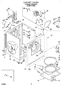 SECTION Diagram and Parts List for LER4624BQ1  Whirlpool Dryer