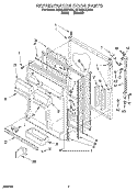 REFRIGERATOR DOOR Diagram and Parts List for 3ET22DKXDN01  Whirlpool Refrigerator