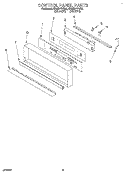 CONTROL PANEL, LITERATURE Diagram and Parts List for KEMI371YBL0  KitchenAid Wall Oven