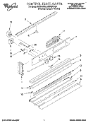 CONTROL PANEL, LITERATURE Diagram and Parts List for RB770PXYB0  Whirlpool Wall Oven