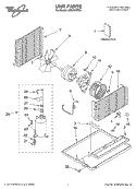 UNIT PARTS Diagram and Parts List for ACU124PK1  Whirlpool Air Conditioner
