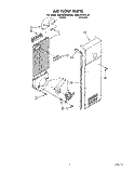 AIR FLOW Diagram and Parts List for KSRC22DXWH00  KitchenAid Refrigerator